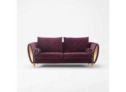 Sofa Couch Polster 2 Sëtz Sofas Couches Sëtz Garnituren Design Club Samt
