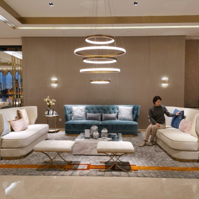 Sofagarnitur 3+2+2 Sëtzer Set Design Sofa Këssen Canapéen Canapé Modern