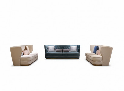 Sofagarnitur 3+2+2 Sëtzer Set Design Sofa Këssen Canapéen Canapé Modern