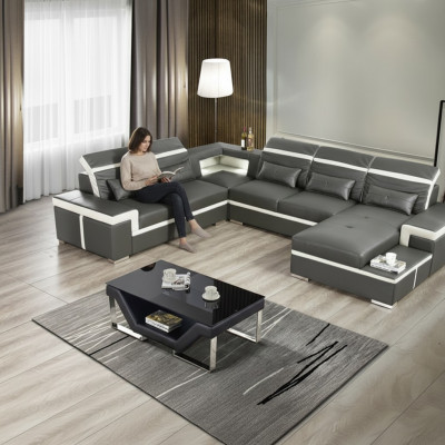 Sofas U Form Sofa Couch Polster Garnitur Wunnlandschaft Design Ecksofa Lieder Nei