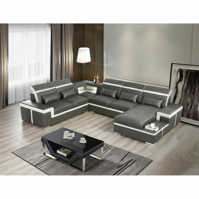 Sofas U Form Sofa Couch Polster Garnitur Wunnlandschaft Design Ecksofa Lieder Nei