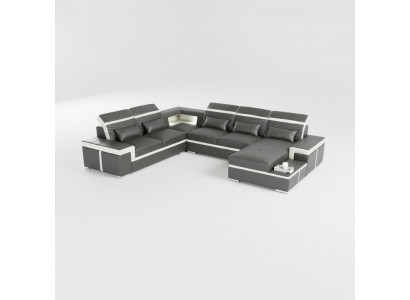 Sofas U Form Sofa Couch Polster Garnitur Wunnlandschaft Design Ecksofa Lieder Nei