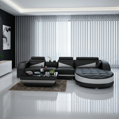 Eckcouch L-Form Wunnlandschaft Designer Sofa Canapé Polster Sitz Garnitur