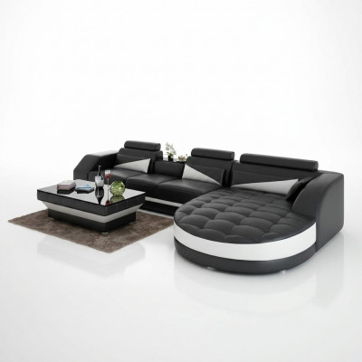 Eckcouch L-Form Wunnlandschaft Designer Sofa Canapé Polster Sitz Garnitur