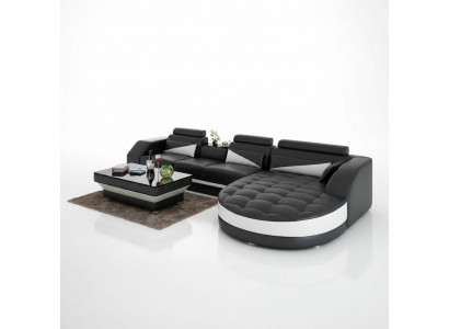 Eckcouch L-Form Wunnlandschaft Designer Sofa Canapé Polster Sitz Garnitur