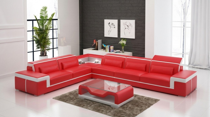 Designer Sofa Canapé Ecksofa Polster Garnitur Wunnlandschaft L-Form