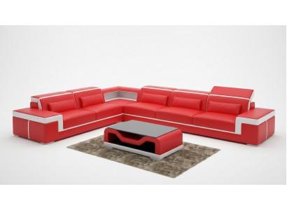 Designer Sofa Canapé Ecksofa Polster Garnitur Wunnlandschaft L-Form