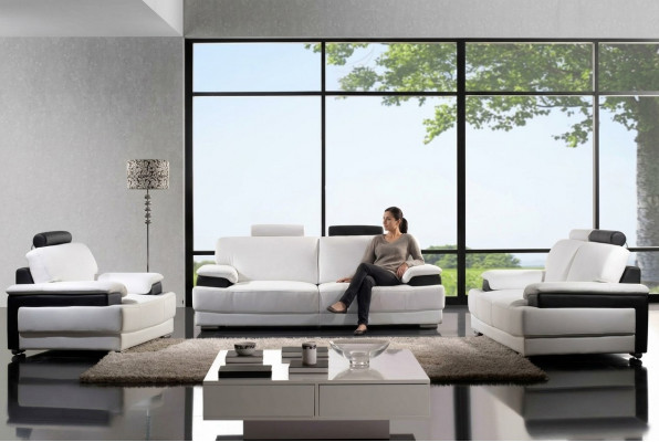 Sofa Sofagarnitur Lieder-Sofa Couchen Sëtz Set Sofa Polster Couch 3tlg Fauteuil