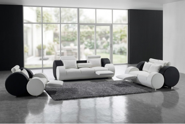 Sofa-Set Ledersofa Sofa Canapéen Stillen Set Sofaen Polster Couch 3tlg