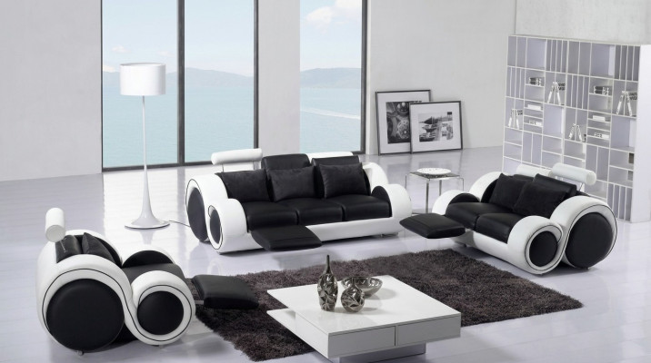 Sofagarnitur 3+2+1 Relax Funktioun Sëtzer Sofa Couch Garnituren Lieder Sofas