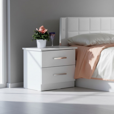 Design Nuecht Dësch Konsol Metall Glanz Dëscher Konsolen Schlofwues Beistell.