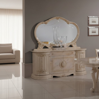 Kommoden Sideboards Wunnzëmmer Anrichte Spigel Italienesch Miwwelen 2tlg. Set Nei