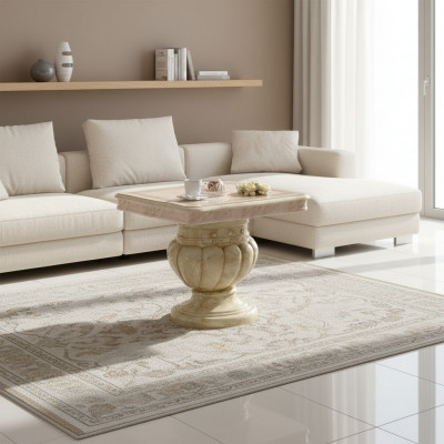 Italienesch Stil Wunnzëmmer Miwwelen Stuffdësch Säitendësch Holz Dëscher Sofa Neien