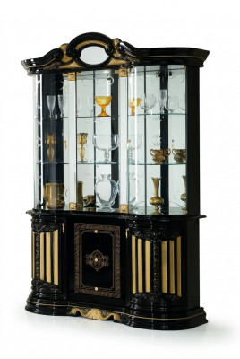 Vitrine Glasschaf Salon Vitrinn XXL Héichschaf Miwwel nei