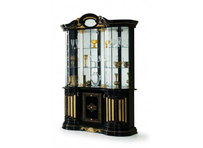 Vitrine Glasschaf Salon Vitrinn XXL Héichschaf Miwwel nei