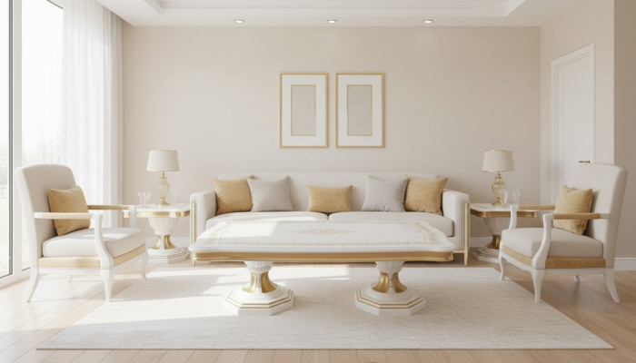 Couchtisch Design Italien Miwwelen Dësch Wunnzëmmer Dëscher 130x70cm Héichglanz Nei