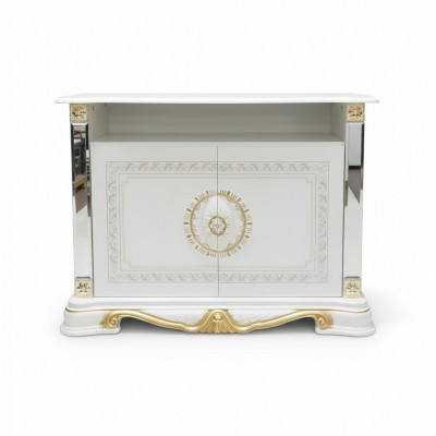 Designer RTV TV Vitrine Kommod Säit Niddereg Board Schaf Zëmmer Regal Luxus Wunnen.