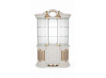 Vitrine Holzschaf Klassesch Vitrinen Holzschäiner Design Wunnzëmmer Glas