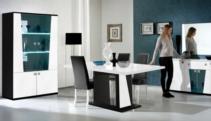 Kommode Buffet Säitbord Spigel Kommoden Holz Grouss Modern Dressoir Schaf 2-Stéck