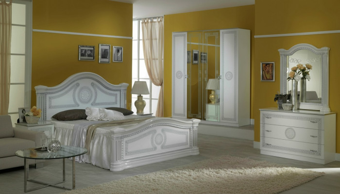Schlofkummer Italienesch Miwwelen Set Modern Luxus 6 Stéck. Bett Better Schaf Neien