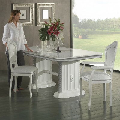 Iessdësch Dësch Iesszëmmer Wunnzëmmer Holz Design Dëscher Italienesche Miwwelen Nei