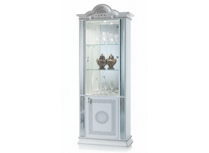 Héichwäerteg Vitrin Vitrinnen Luxus Schaf Holz Italienesche Stil Miwwelen Glas Nei