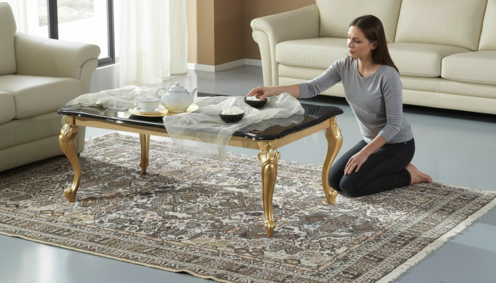 Klassesche Couchtisch Luxus Design Canapé Dësch Kaffee Bäistelltische Wunnzëmmer