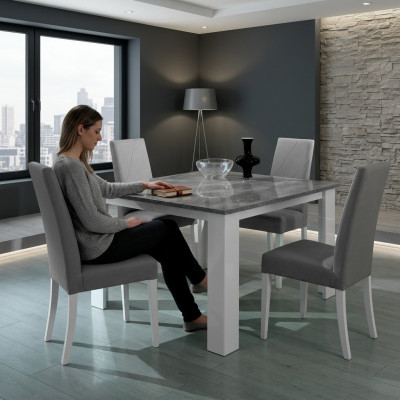 Design Iessdësch Quadratfërmegen Moderne Dësch Iesszëmmer Holz Dëscher