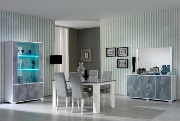 Moderne Iessdësch Dësch Holz Dëscher 160x90cm Iesszëmmer Made in Italy Design Nei