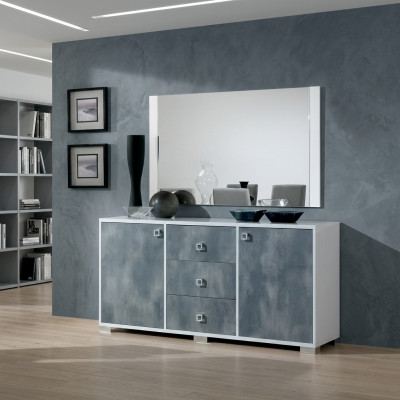 Modern Kommoden, 2-deelige Set: Stil Modern Kommode + Spigel, Italienesch Miwwelen