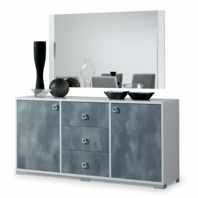 Modern Kommoden, 2-deelige Set: Stil Modern Kommode + Spigel, Italienesch Miwwelen