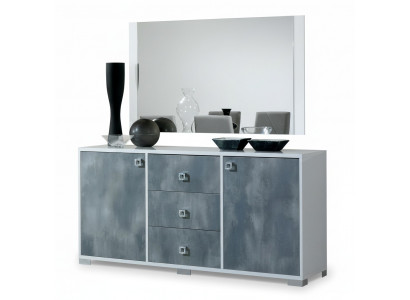 Modern Kommoden, 2-deelige Set: Stil Modern Kommode + Spigel, Italienesch Miwwelen