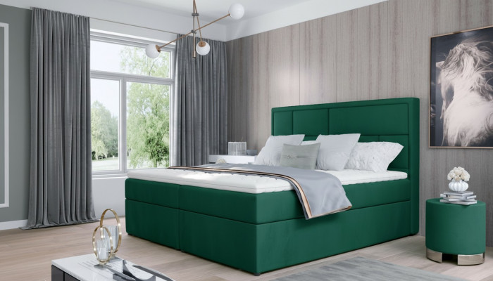Luxusbett Samtbett 180x215 Klassesch Schlofzëmmer Italienescht Miwwelen
