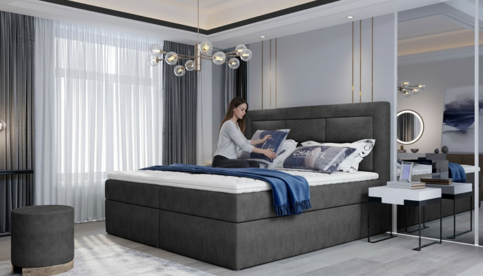 Textildesign Bett Duebel Better Luxus Koppel Modern Hotel Gestell Schlof