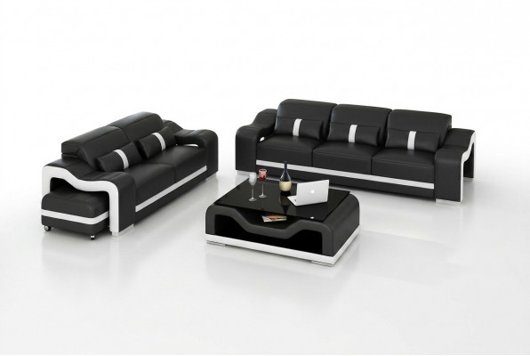 Modern Sofagarnitur 3+2 Sëtzer Sofa Canapé Polster Garnitur Couchen Lieder