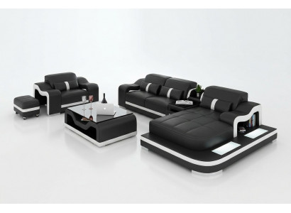 Wunnlandschaft Ecksofa L-Form Sëtz Set Garnitur Deko Modern Sofa Lieder