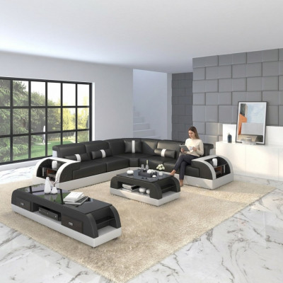 Designer Canapé Canapé Polster Wunnlandschaft Eckcanapé Eckcanapé L Form