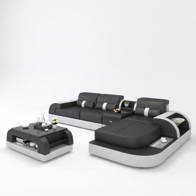 Eckcouch L-Form Wunnlandschaft Sofa Canapé Polster Ecke Garnitur Lieder