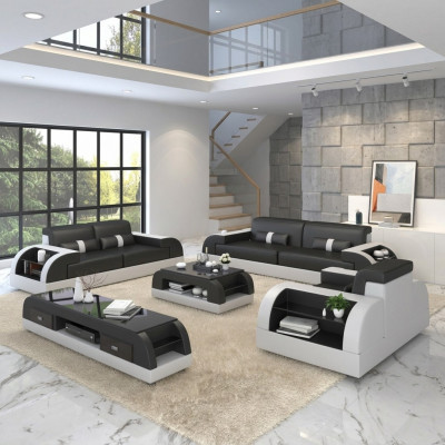 Sëtzkombinatioun 3+1 Plazen Stoffdesign Couch Polster Sofae Modern Set Grupp
