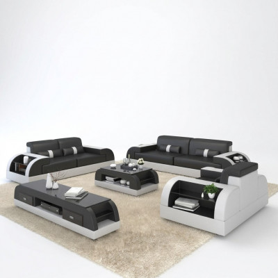 Sëtzkombinatioun 3+1 Plazen Stoffdesign Couch Polster Sofae Modern Set Grupp