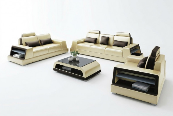 Sofagarnitur Sëtz Set Design Sofanen Polster Couchen Lieder Modern 3+3