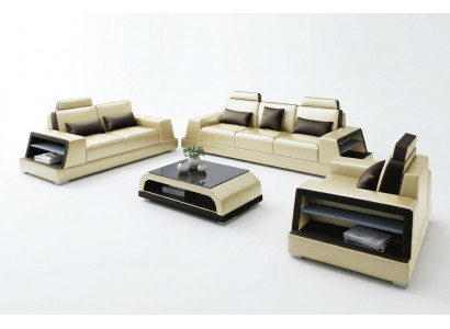 Sofagarnitur Sëtz Set Design Sofanen Polster Couchen Lieder Modern 3+3