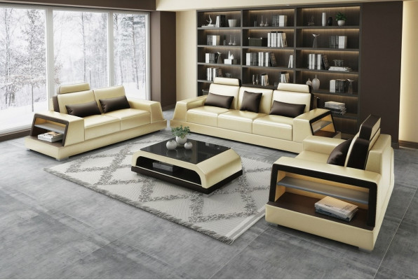 Sofa Canapé Polster 3 Sëtzer Lieder Sofas Couchen Sëtz Garnituren Dräisëtzer