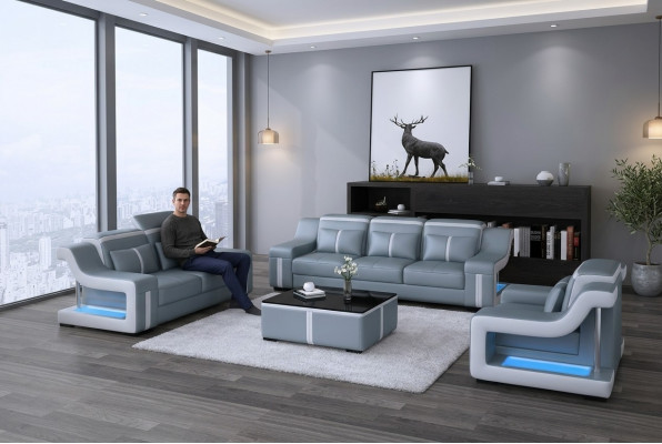Canapé-Set Couch Polster Sofa Set 3+2 Lieder Couchen Sofaen Komplett