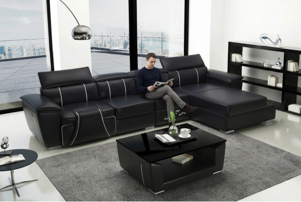 Eck Stoff Ecksofa L Form Sofa Couche Design Couche Polster Textil Modern