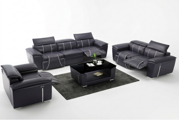 Ledersofa Sofagarnitur 31 Sëtzer Set Garnitur Polstersofa Couch Designer
