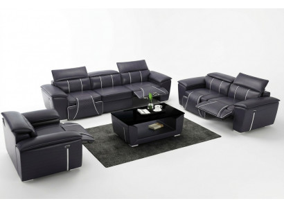 Ledersofa Sofagarnitur 31 Sëtzer Set Garnitur Polstersofa Couch Designer