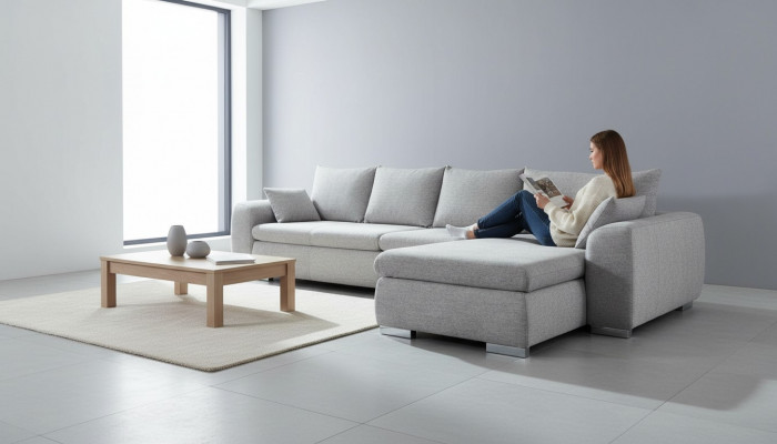 Eckcouch Sofa Couch Polster L-Form Wunnlandschaft Sëtzgrupp Sofae
