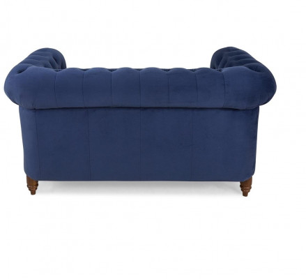 Designer 2-Sëtzer Textil Sofas Couchen Nei Chesterfield Couch Polster