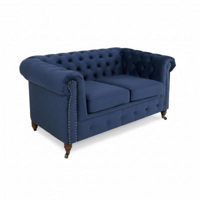 Designer 2-Sëtzer Textil Sofas Couchen Nei Chesterfield Couch Polster